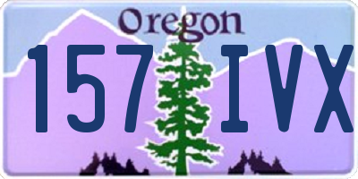 OR license plate 157IVX