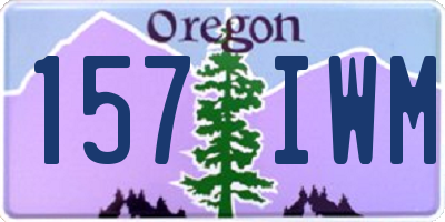 OR license plate 157IWM