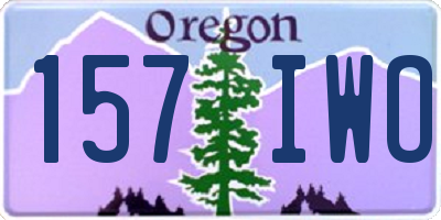 OR license plate 157IWO