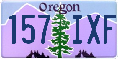 OR license plate 157IXF