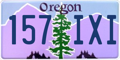 OR license plate 157IXI