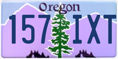 OR license plate 157IXT