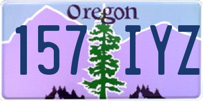 OR license plate 157IYZ
