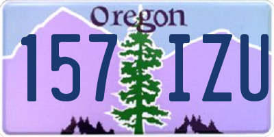 OR license plate 157IZU