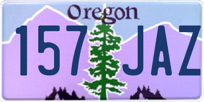 OR license plate 157JAZ