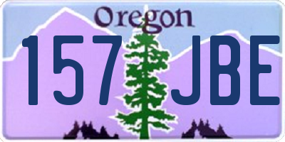 OR license plate 157JBE