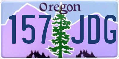 OR license plate 157JDG