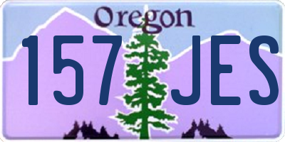 OR license plate 157JES