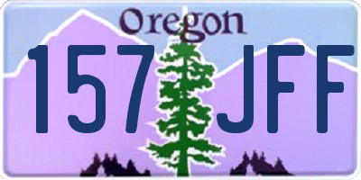OR license plate 157JFF