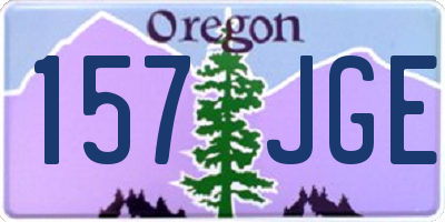 OR license plate 157JGE