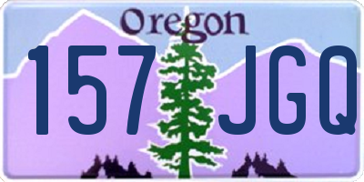 OR license plate 157JGQ