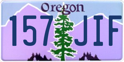 OR license plate 157JIF