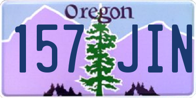 OR license plate 157JIN