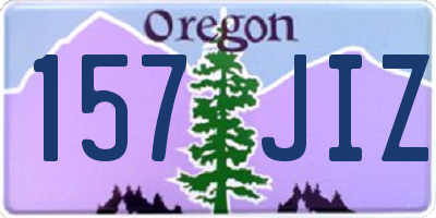 OR license plate 157JIZ