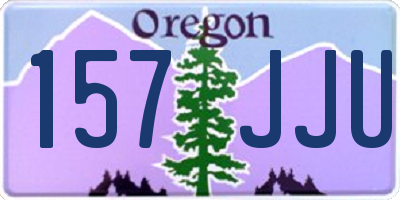 OR license plate 157JJU