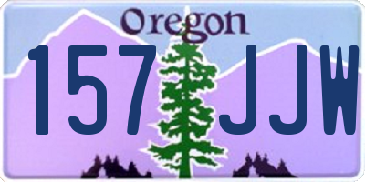 OR license plate 157JJW