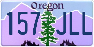 OR license plate 157JLL