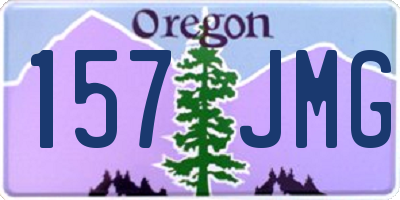 OR license plate 157JMG