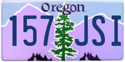OR license plate 157JSI