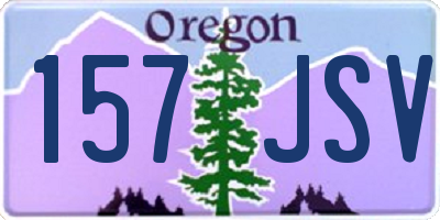 OR license plate 157JSV