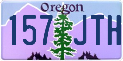 OR license plate 157JTH