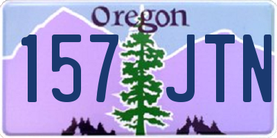 OR license plate 157JTN
