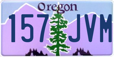 OR license plate 157JVM