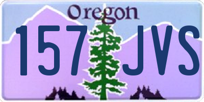 OR license plate 157JVS