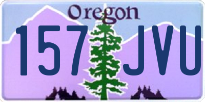 OR license plate 157JVU