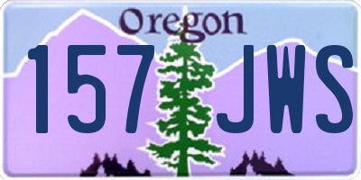 OR license plate 157JWS