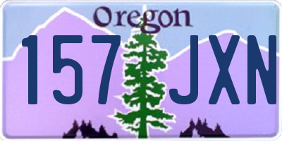 OR license plate 157JXN