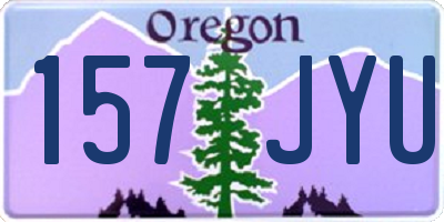 OR license plate 157JYU