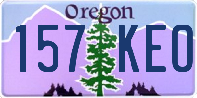 OR license plate 157KEO