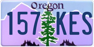 OR license plate 157KES