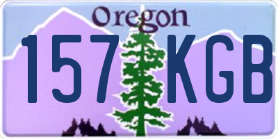 OR license plate 157KGB