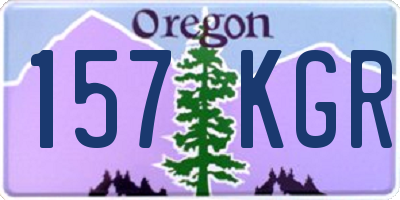 OR license plate 157KGR