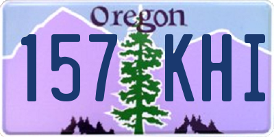 OR license plate 157KHI