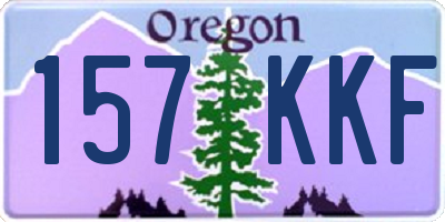 OR license plate 157KKF