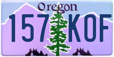 OR license plate 157KOF