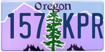 OR license plate 157KPR