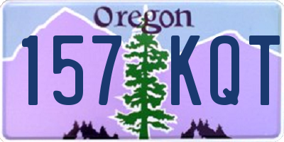 OR license plate 157KQT