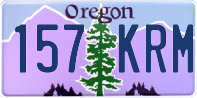 OR license plate 157KRM