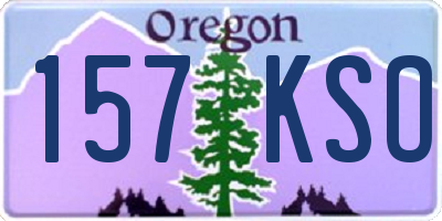 OR license plate 157KSO