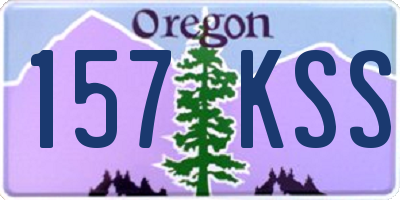OR license plate 157KSS
