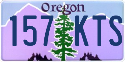OR license plate 157KTS