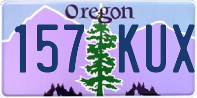 OR license plate 157KUX