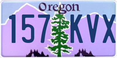OR license plate 157KVX