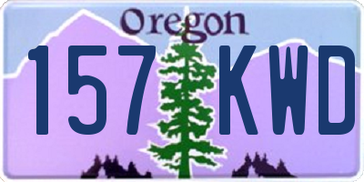 OR license plate 157KWD
