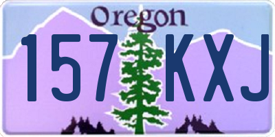 OR license plate 157KXJ