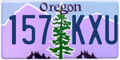 OR license plate 157KXU